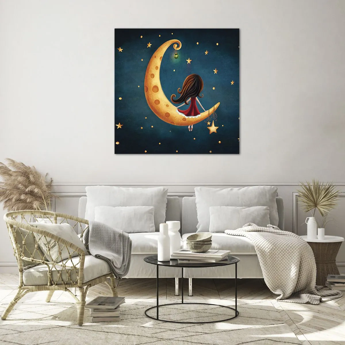 Obraz na skle - Kdysi dávno… - 50x50 cm