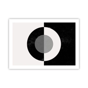 Plakát - Harmonie v černé a bílé - 70x50 cm