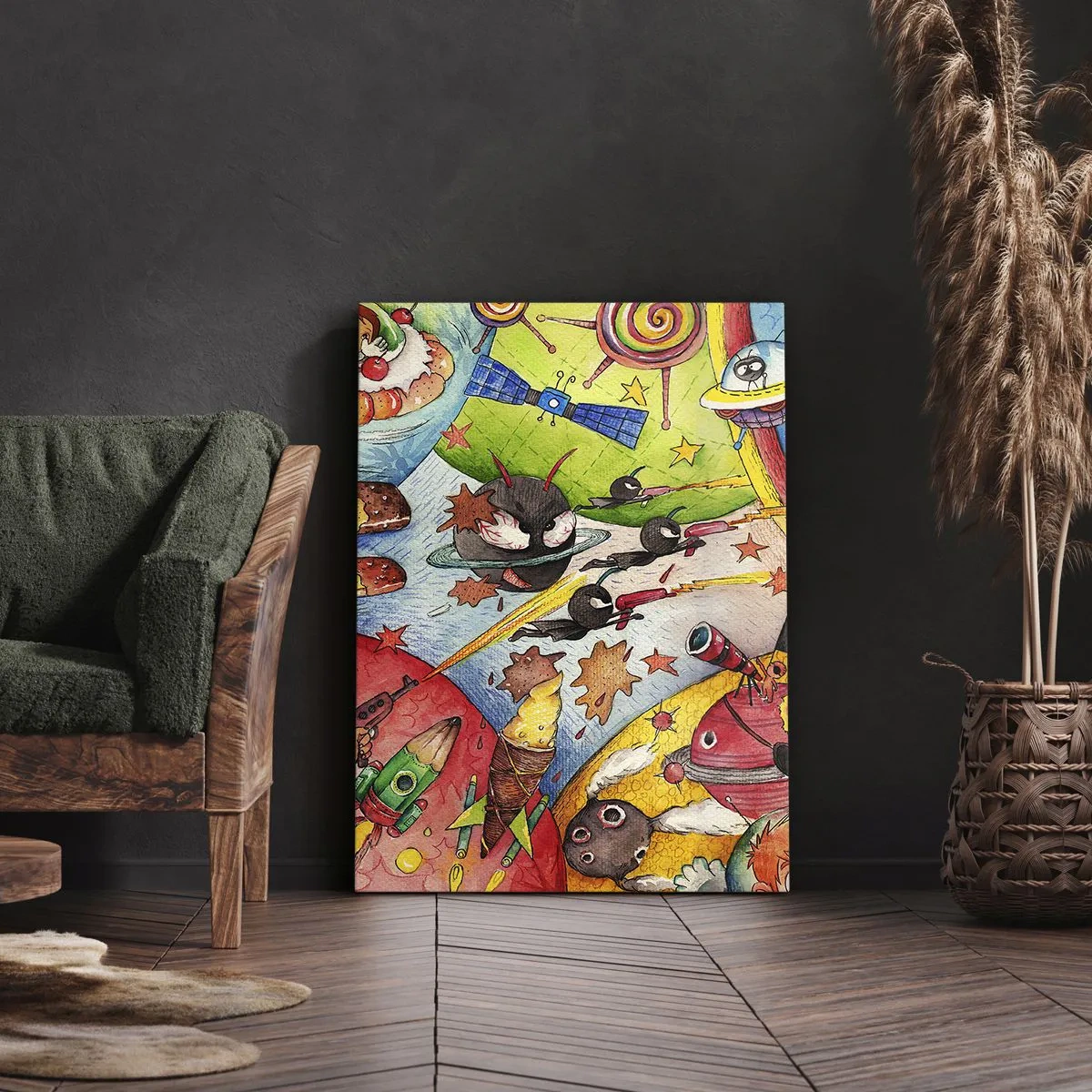 Obraz na plátně - Velké vesmírné dobrodružství - 70x100 cm