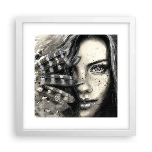 Plakát v bílém rámu - Divoká krása - 30x30 cm