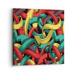 Obraz na plátně - Kudy do cíle? - 30x30 cm