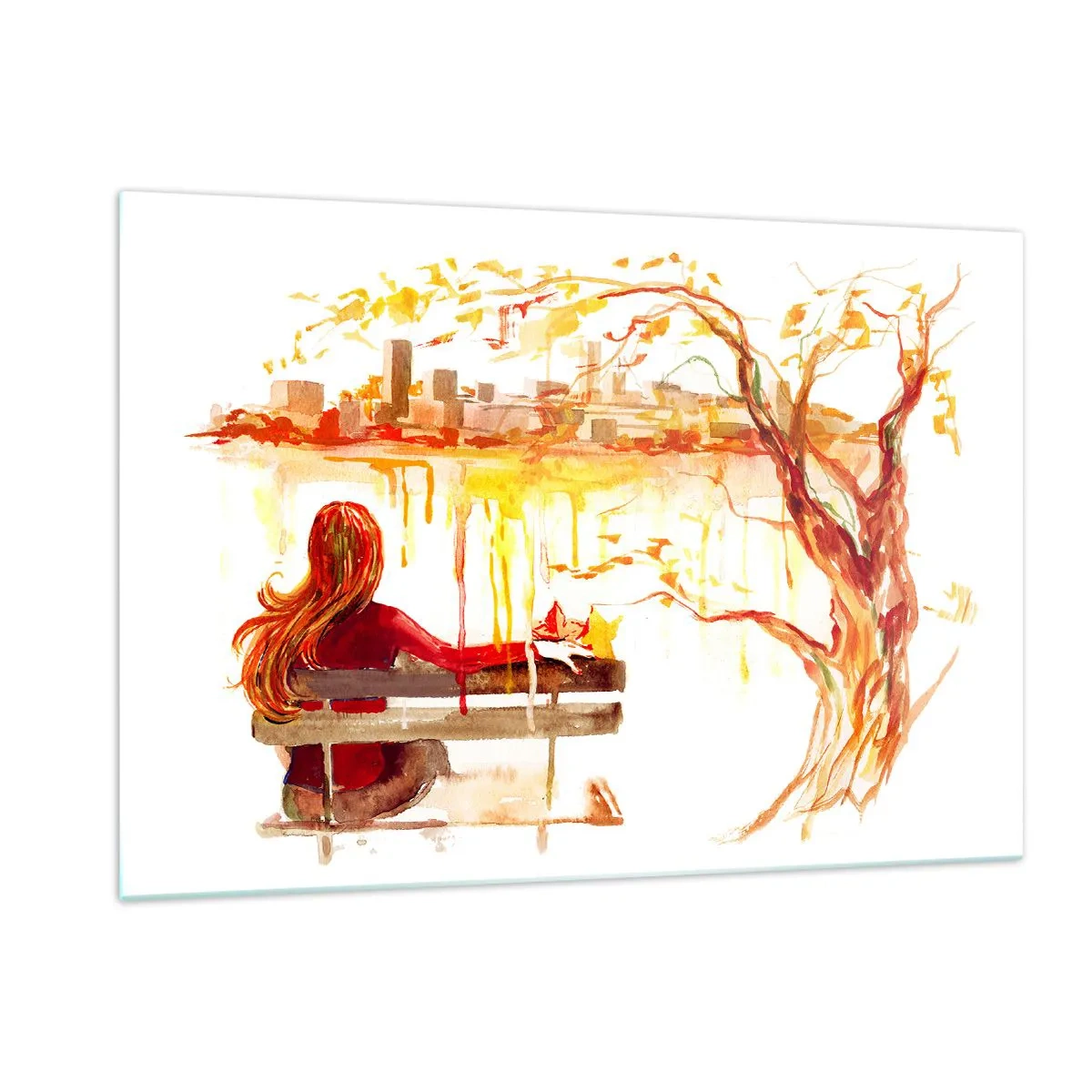 Obraz na skle - Okamžik zamyšlení - 120x80 cm