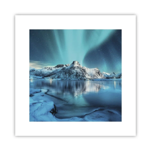 Plakát - Noc plná světla - 30x30 cm