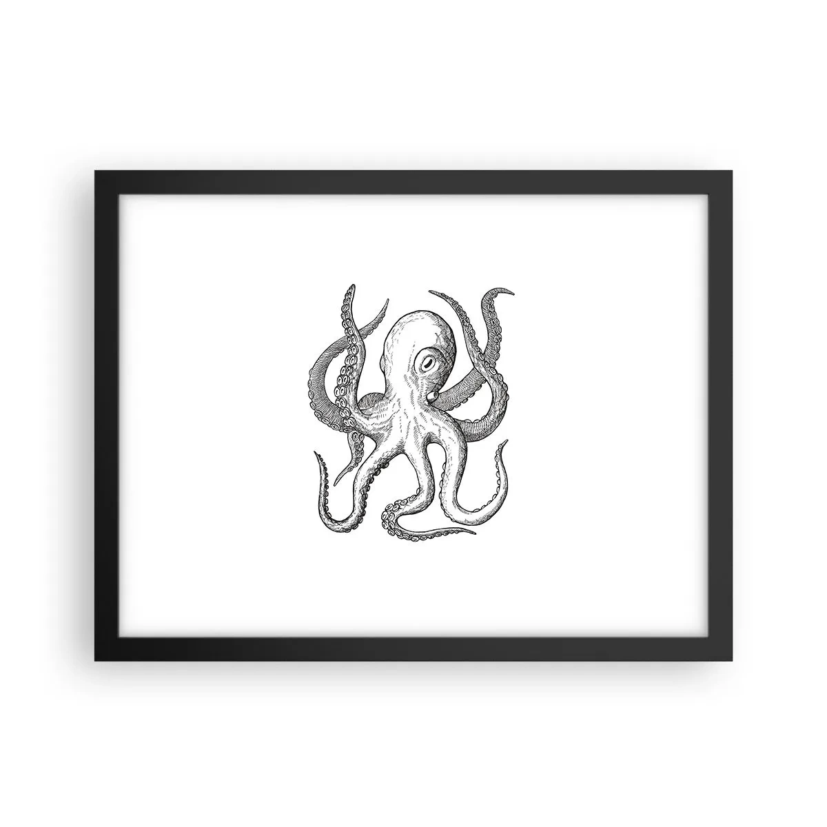 Plakát v černém rámu - Tančící s vlnami - 40x30 cm