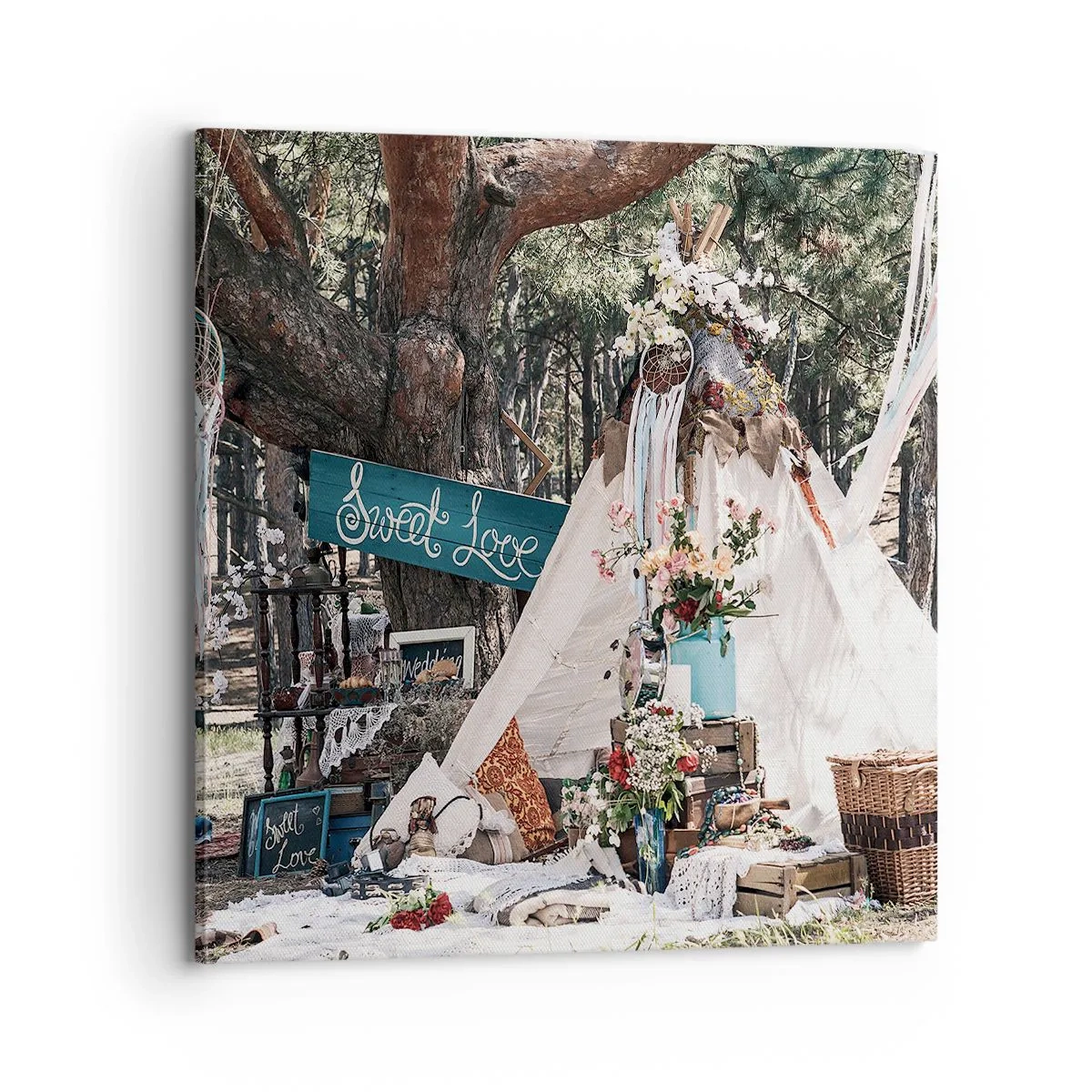 Obraz na plátně - Make love… - 70x70 cm