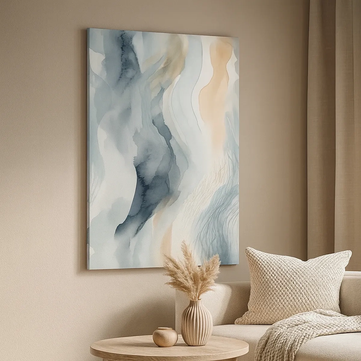 Obraz na plátně - Abstrakce sněhu a mlhy - 50x70 cm