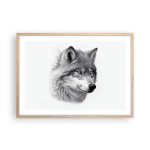 Plakát v rámu světlý dub - Alfa – bezpochybně - 70x50 cm