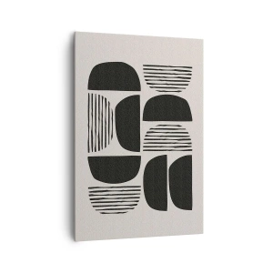 Obraz na plátně - Polovičaté soustavy - 70x100 cm