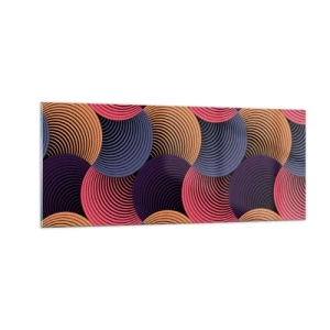 Obraz na skle - V kruhovém rytmu - 100x40 cm