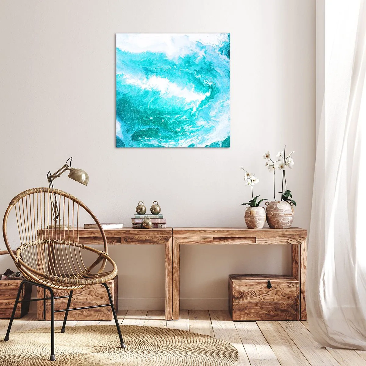 Obraz na plátně - V jádru živlu - 70x70 cm