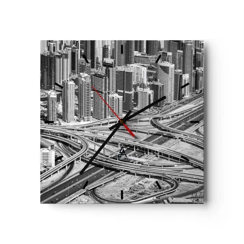 Nástěnné hodiny - Dubaj – nemožné město - 30x30 cm