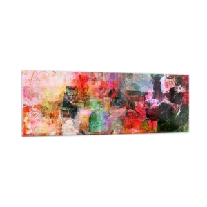 Obraz na skle - Cesta růžovou - 90x30 cm