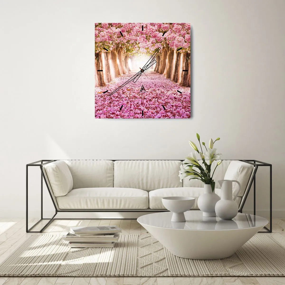 Nástěnné hodiny - Cesta do ráje - 40x40 cm