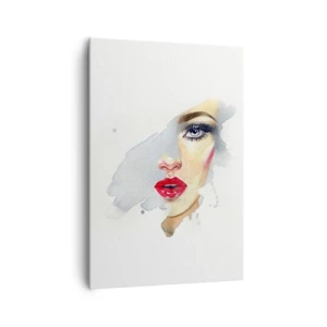 Obraz na plátně - Odraz v kapce vody - 70x100 cm