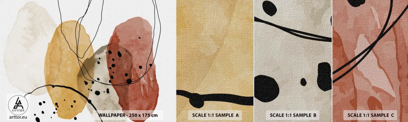 Vzor Fototapety Premium Canvas - Jako lehký, průzračný vzduch - Abstrakce, Kus, Moderní umění - 100x30 cm