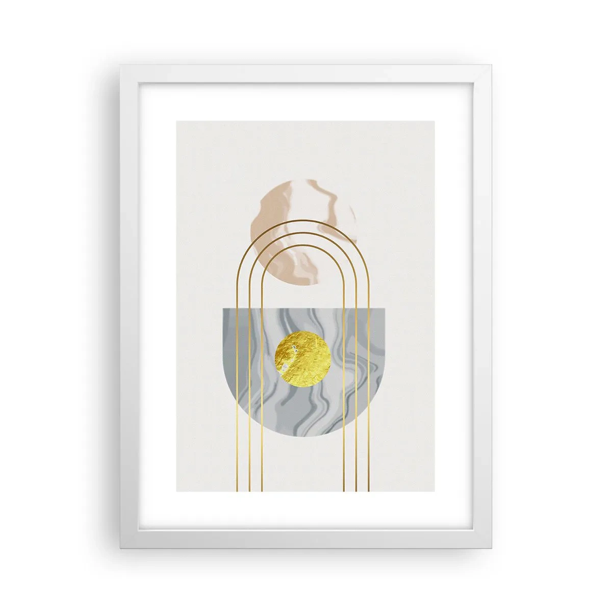 Plakát v bílém rámu - Jas a zářivost - 30x40 cm