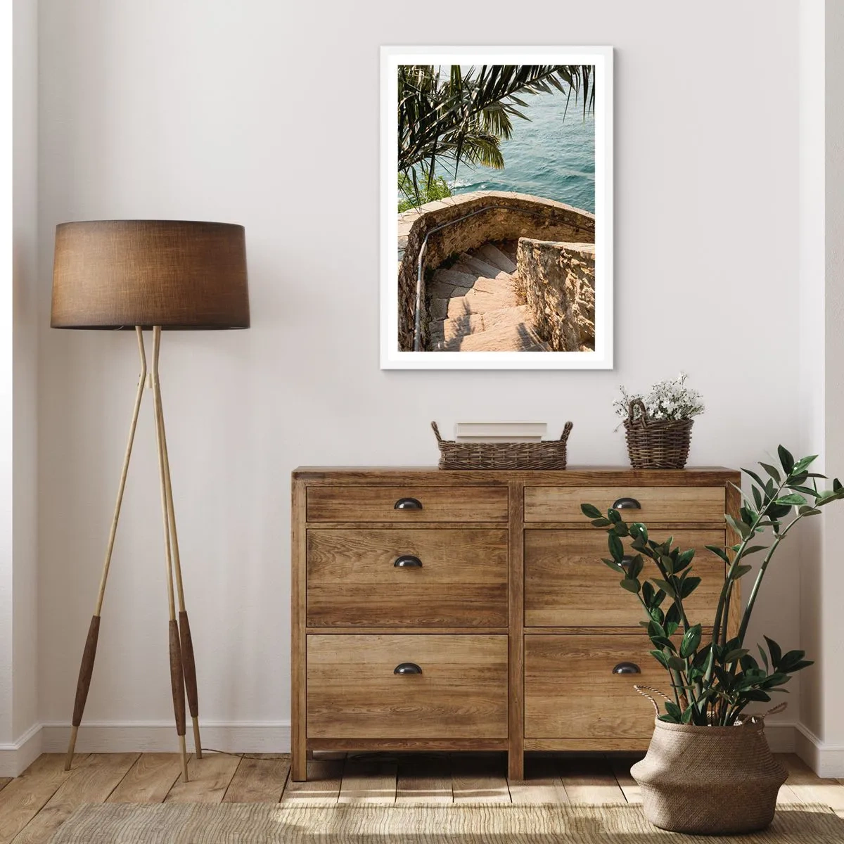 Plakát v bílém rámu - Pod italským sluncem - 61x91 cm