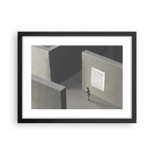 Plakát v černém rámu - Kde to ale jsem? - 40x30 cm