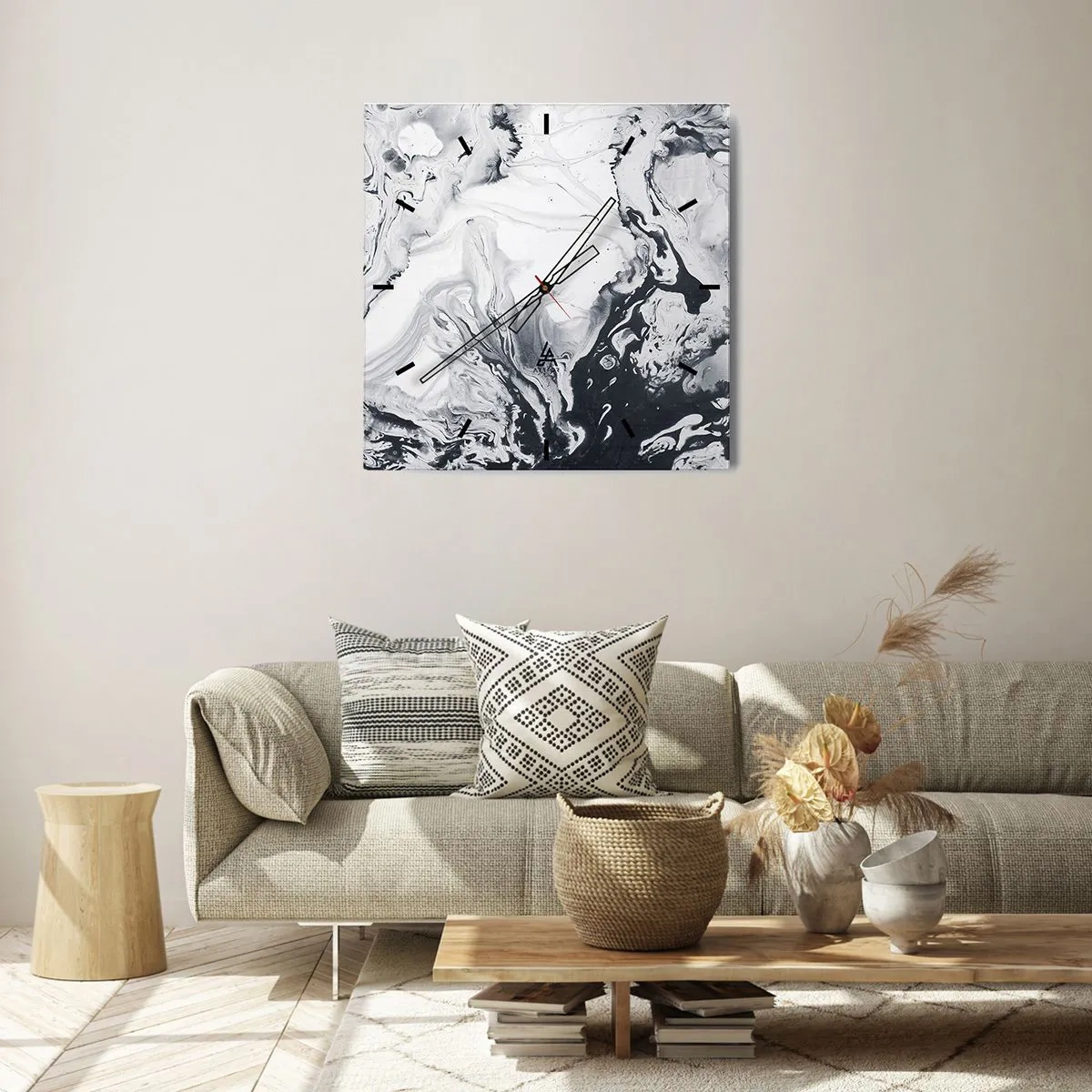 Nástěnné hodiny - Zemské nitro - 30x30 cm