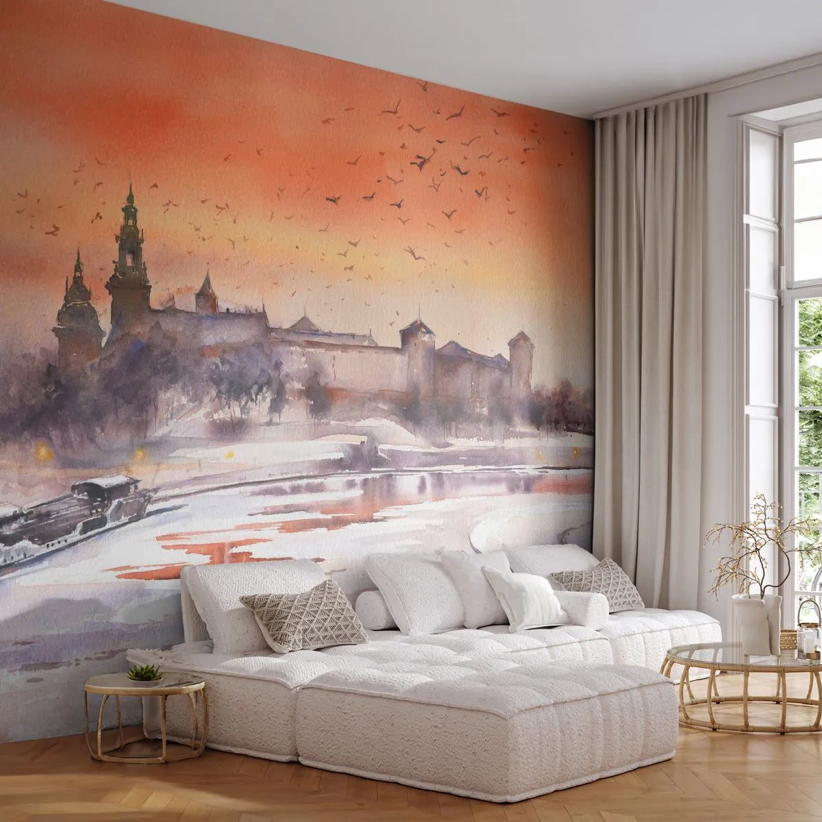 Fototapeta Premium Sand - Královský západ slunce - Krajina, Krajina, Klasický - 100x70 cm