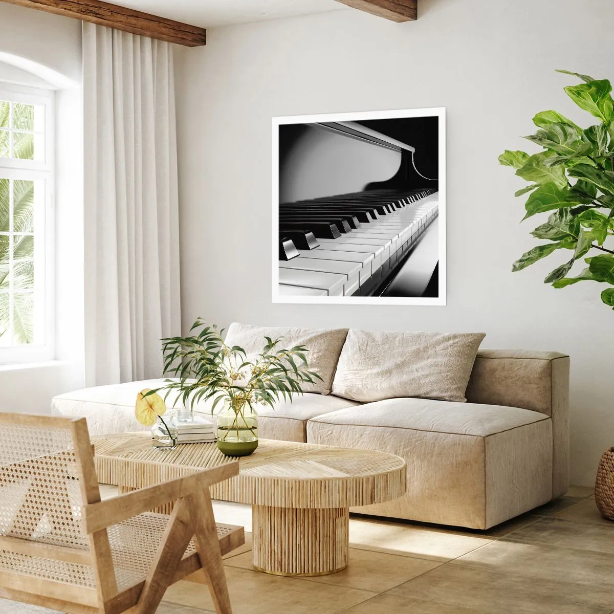 Plakát - Harmonie tvarů a barev - 50x50 cm