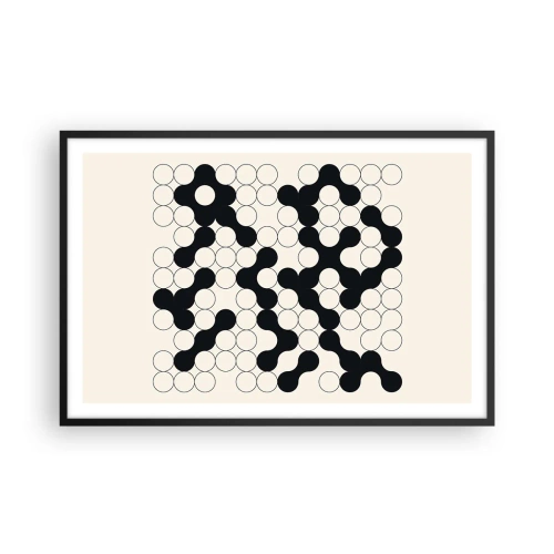 Plakát v černém rámu - Čínská hra – variace - 91x61 cm