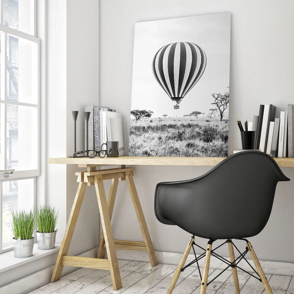 Obraz na skle - Nad savanou - 80x120 cm