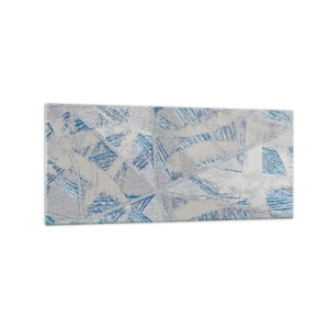 Obraz na skle - V šedomodrém labyrintu - 120x50 cm