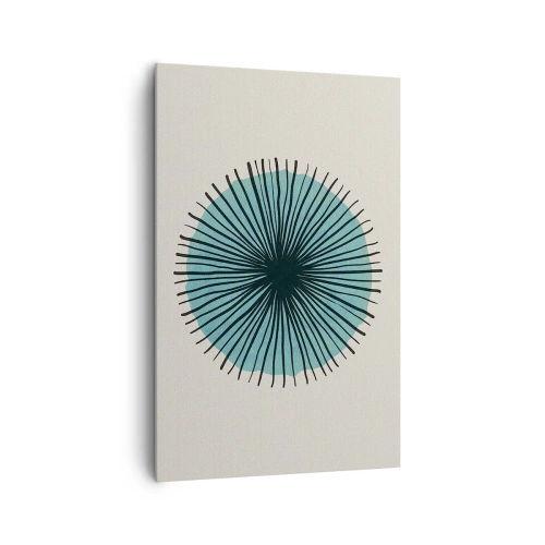 Obraz na plátně - Zářící modrá - 80x120 cm