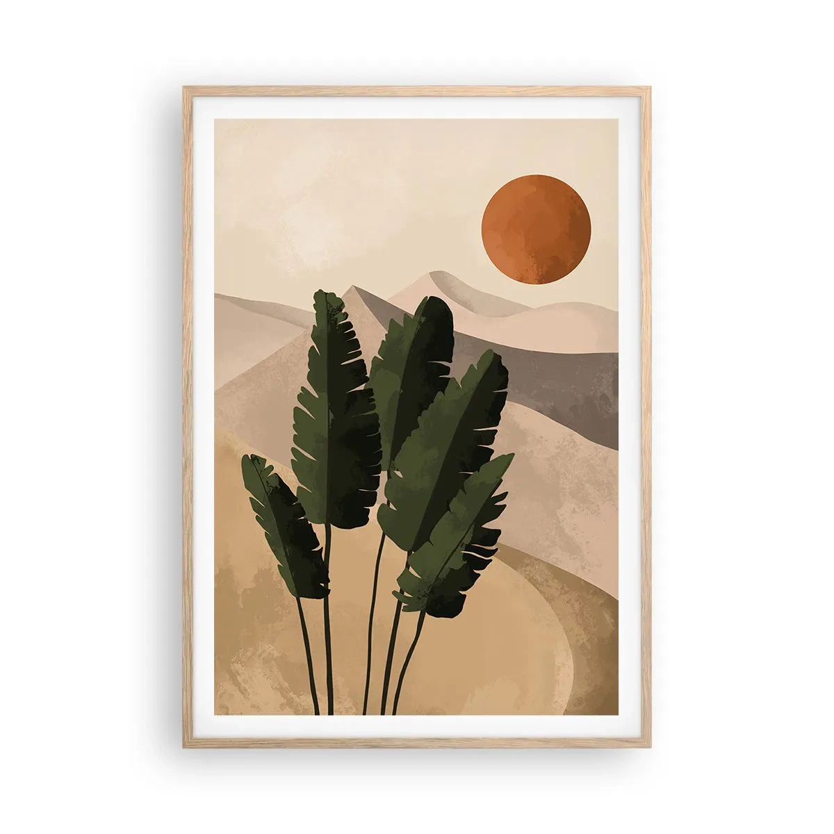 Plakát v rámu světlý dub - Triumf života - 70x100 cm