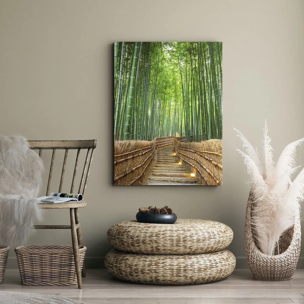 Obraz na plátně - Esence asijské přírody - 65x120 cm