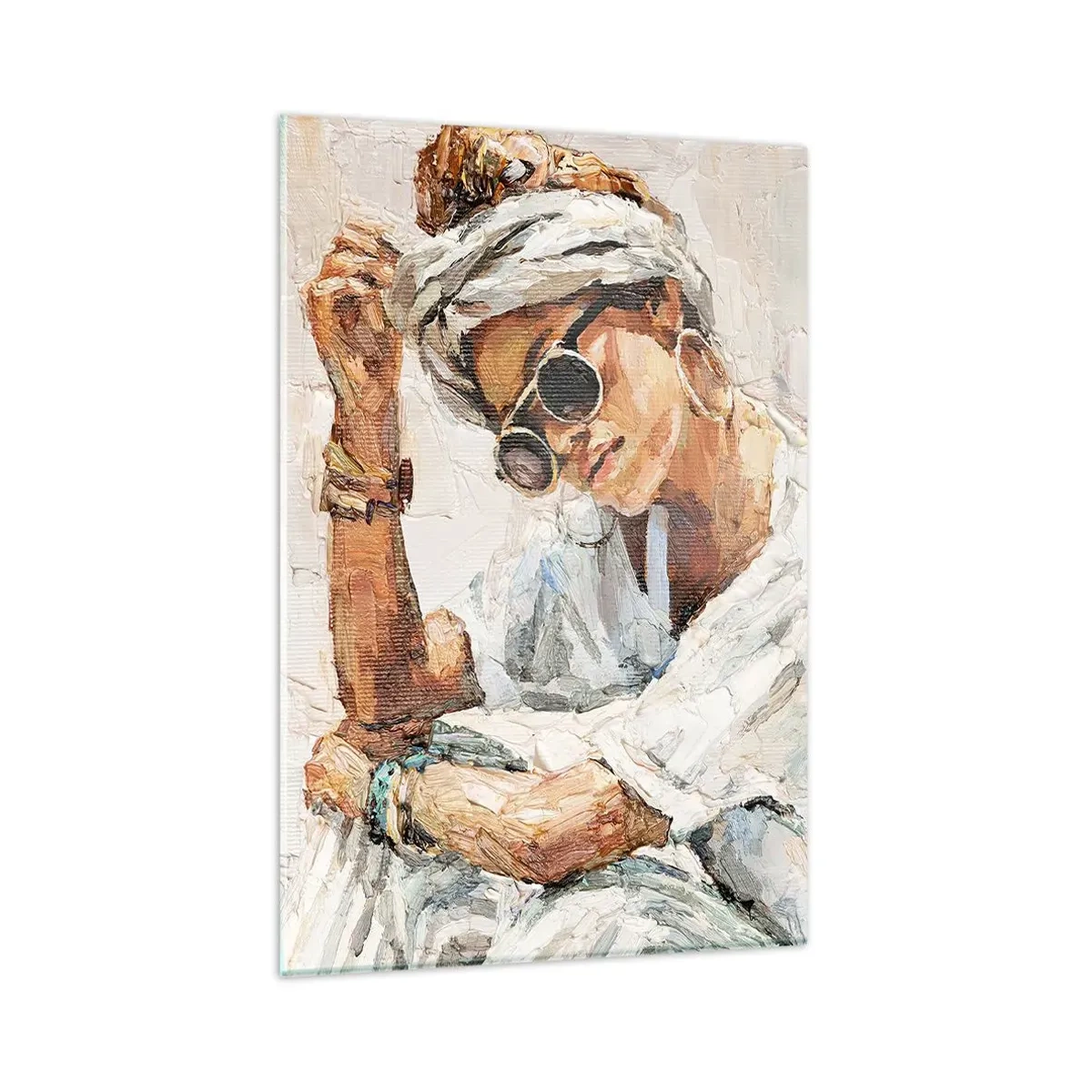 Obraz na skle - Portrét v plném slunci - 80x120 cm