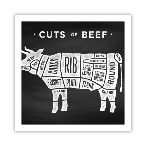 Plakát - Slabikář řezníka - 60x60 cm