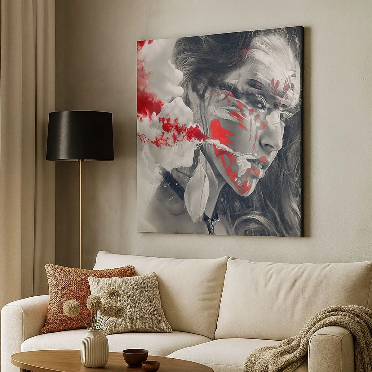 Obraz na plátně - Ve spárech absurdity - 30x30 cm