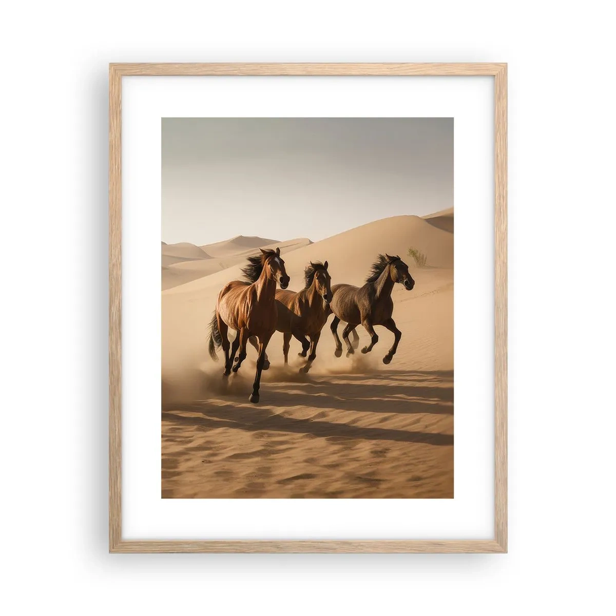 Plakát v rámu světlý dub - Volné jako vítr - 40x50 cm