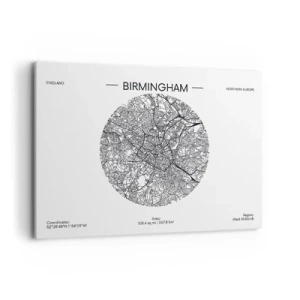 Obraz na plátně - Anatomie Birminghamu - 100x70 cm