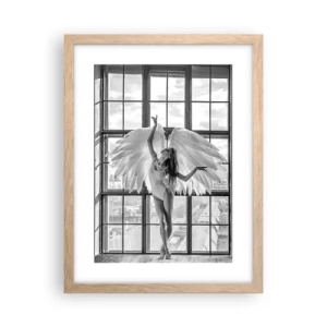 Plakát v rámu světlý dub - Město andělů? - 30x40 cm