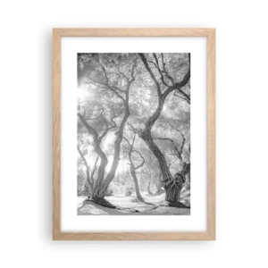 Plakát v rámu světlý dub - V olivovém háji - 30x40 cm