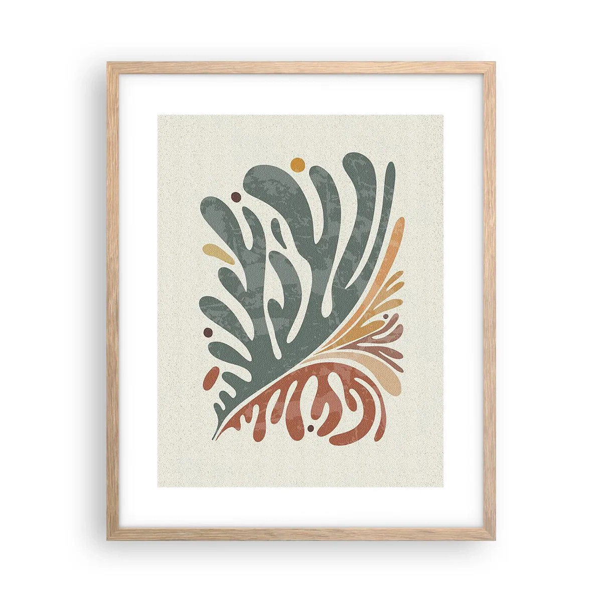 Plakát v rámu světlý dub - Vícebarevný list - 40x50 cm