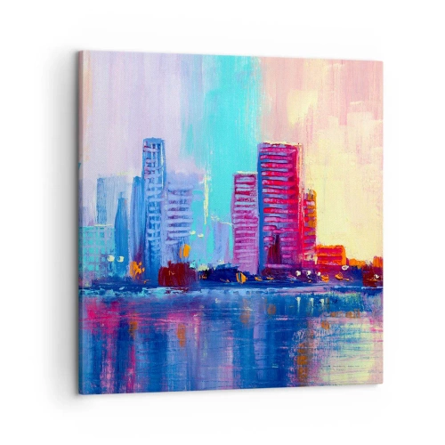 Obraz na plátně - Vykoupané v barvách - 50x50 cm