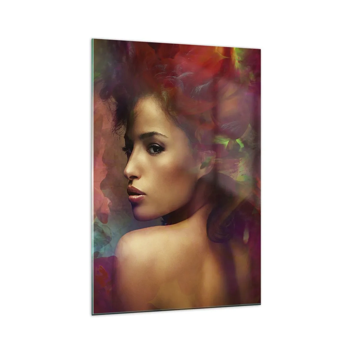 Obraz na skle - Krásnější než duha, jemnější než mlha - 70x100 cm