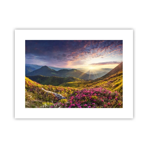 Plakát - Svěžest horského rána - 40x30 cm