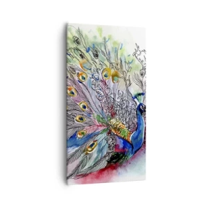 Obraz na plátně - S pýchou proti šedi  - 55x100 cm