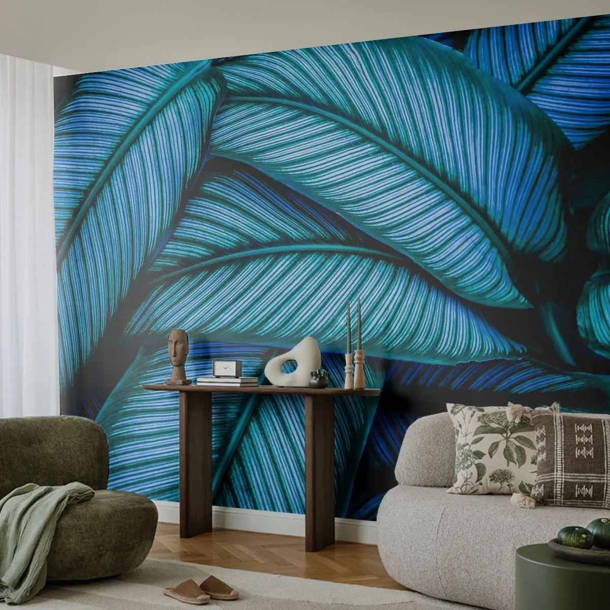 Fototapeta Premium Canvas - Čáry života - Listy, Botanika, Rostliny - 450x315 cm