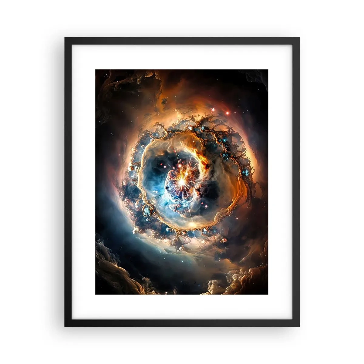Plakát v černém rámu - Začátek - 40x50 cm