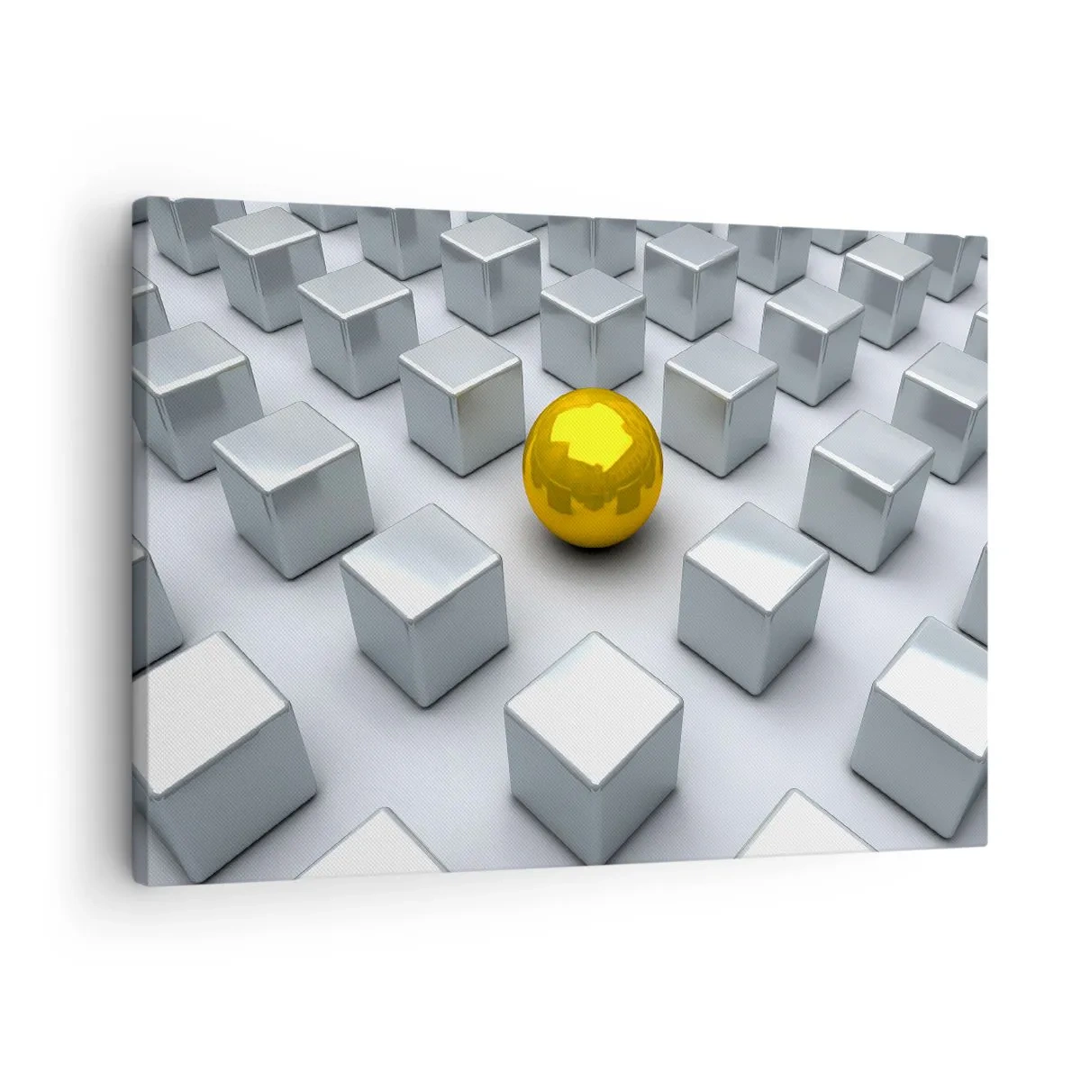 Obraz na plátně - Proč já? Geometrická kompozice - 70x50 cm