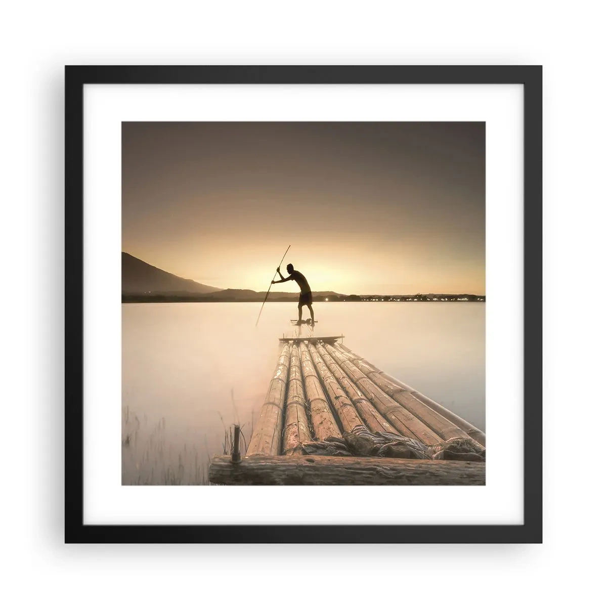Plakát v černém rámu - Před odpočinkem - 40x40 cm