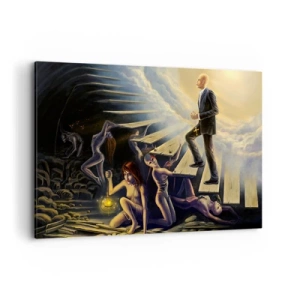 Obraz na plátně - Dantovo putování ke světlu - 120x80 cm