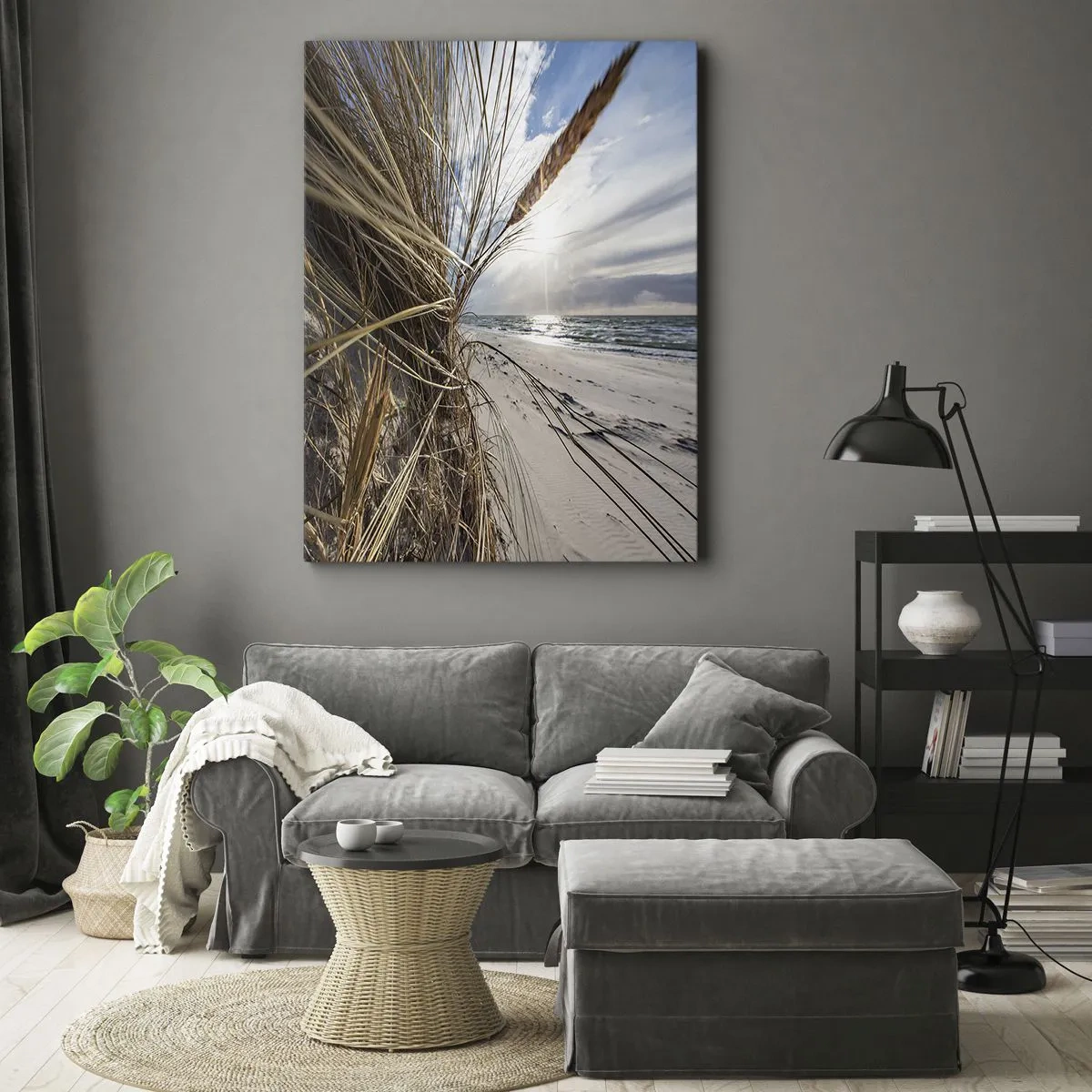 Obraz na plátně - Setkání živlů - 55x100 cm