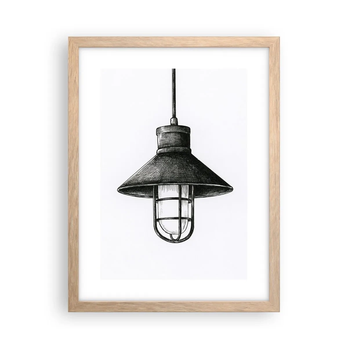 Plakát v rámu světlý dub - Jako před lety… - 30x40 cm